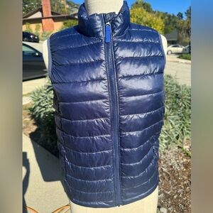 Kids Primary navy blue puffer vest size 12